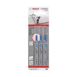 Lâmina para serra tico tico T118GFS basic for inox cinza Bosch