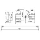 Ver imagem 3 de Ducha Higiênica Flex Ducha Fame Branca 220V