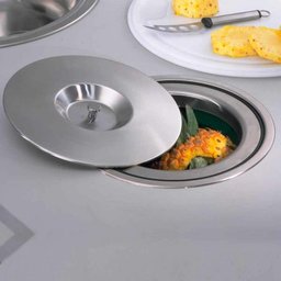 Lixeira De Embutir Redondo 12 Litros Inox - Franke 09888 - 2 Lixeira De Embutir Redondo 12 Litros Inox - Franke 09888 - 2