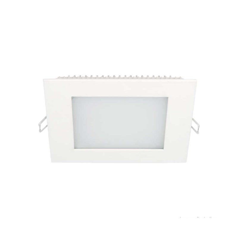 Painel LED de embutir quadrado 18,5x18,5cm 12W 3000k branco Taschibra