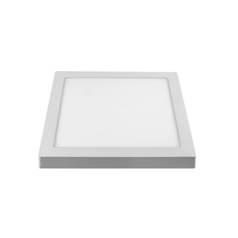 Plafon Sobrepor Slim Home LED Quadrado 24W 6K Bronzearte