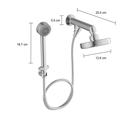 Ver imagem 3 de Ducha de parede com desviador e ducha manual Flex cromado Deca