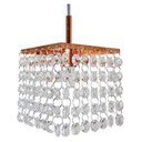 Ver imagem 2 de Pendente Pequeno Acabamento Cobre Pedras de Cristais