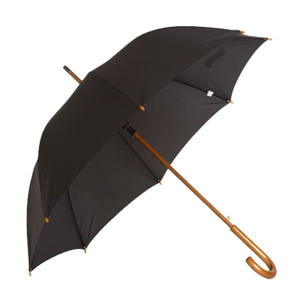 Guarda-Chuva Longo Varão Madeira L-1030L Preto - Voyagem - 1