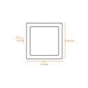 Ver imagem 5 de Painel Plafon de Embutir Slim Led Quadrado 24w 6500k Braco Frio 2040lm Llum Bronzearte