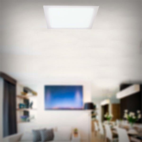 Painel Plafon de Embutir Slim Led Quadrado 24w 6500k Braco Frio 2040lm Llum Bronzearte - 4