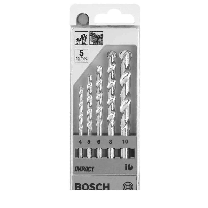 Broca para alvenaria 4 - 10mm 5 peças Bosch