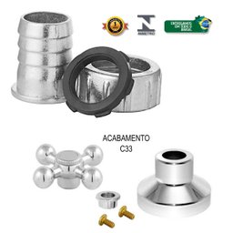 Torneira Tanque e Máquina com Saída Dupla C33 Del Metais - 2