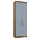 Ver imagem 1 de Guarda Roupa Modulado 79cm com 2 Portas Delphi Avelã/grey L01 - Mpozenato