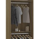 Ver imagem 5 de Guarda Roupa Modulado 79cm com 2 Portas Delphi Avelã/grey L01 - Mpozenato