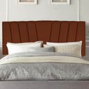 Ver imagem 1 de Painel Estofado Luxo Bélgica 140cm Casal para Cama Box Suede Terracota - Gat Magazine