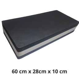 Step Eva Academia Fitness Aeróbica Ginástica Ciniza e Preto - 2