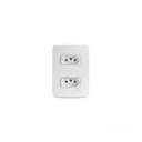 Ver imagem 1 de Conjunto Tomada Dupla 2p Tomada 10a 250v Miluz Branco Schneider