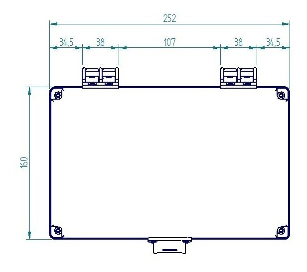 Quadro Multiuso Cinza 250x160x120 Ip54 Schuhmacher 21.05.03 Quadro - 3