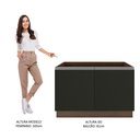 Ver imagem 6 de Balcão Gabinete de Pia Armário de Cozinha 120 cm 2 Portas Rustic/Preto Glamy Madesa