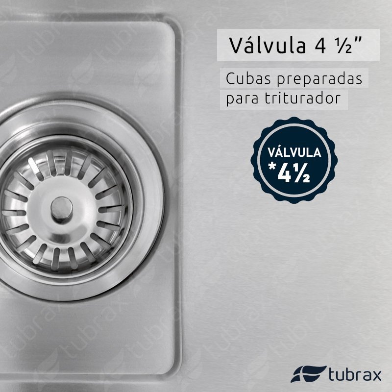 Pia Cuba de Cozinha em Aço Inox 304 - 78X43 - Tubrax - 5