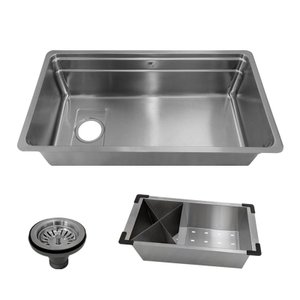 Pia Cuba de Cozinha em Aço Inox 304 - 78X43 - Tubrax