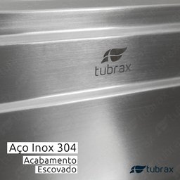 Pia Cuba de Cozinha em Aço Inox 304 - 78X43 - Tubrax - 4