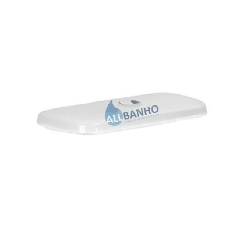 Tampa para Caixa Acoplada Dual Flush Áries Eternit - Cinza - 1