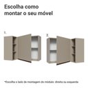 Ver imagem 5 de Armário Aéreo de Canto 1 Porta e Adega Nice Madesa