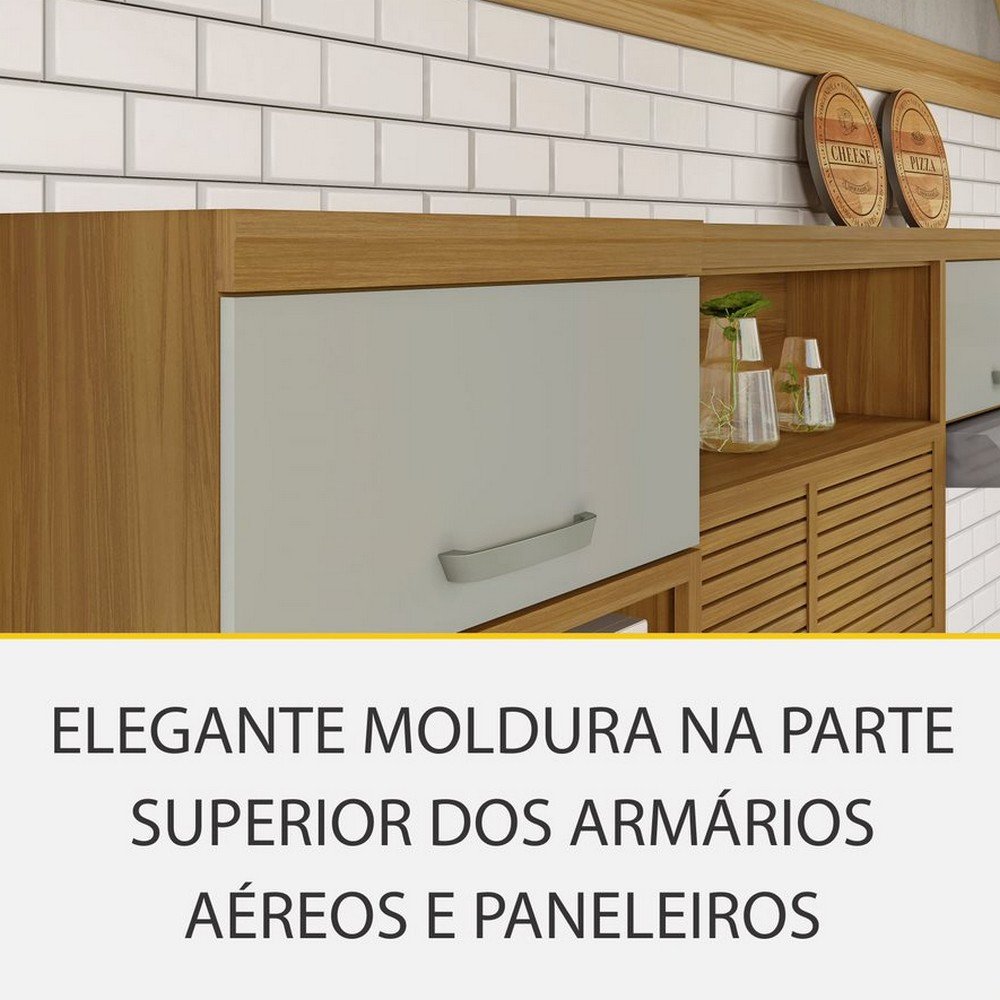 Cozinha 4 Peças Ripado 2 Paneleiros Princesa 100% Mdf Nesher - 10