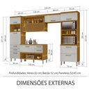 Ver imagem 2 de Cozinha 4 Peças Ripado 2 Paneleiros Princesa 100% Mdf Nesher