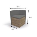 Ver imagem 3 de Kit 4 Cadeiras de Cozinha 4cad800 4 Un Walnut /suede Caramelo - Kappesberg
