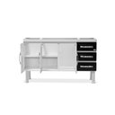 Ver imagem 3 de GABINETE DE COZINHA 100% AÇO PARA PIA 1.60 MT 3 PORTAS 3 GAVETAS -BRANCO/PRETO -MARROART