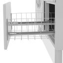 Ver imagem 6 de GABINETE DE COZINHA 100% AÇO PARA PIA 1.60 MT 3 PORTAS 3 GAVETAS -BRANCO/PRETO -MARROART