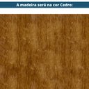 Ver imagem 4 de Banqueta Nina Ozki 105 Cm (altura) Madeira Eucalipto Cedro Tecido Cinza Corda Couro Reconstituído