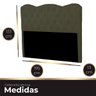 Cabeceira Casal King Size Estofada para Cama Box Verona Veludo - 6