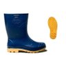 Bota Impermeável Galocha Pvc Borracha Azul/amarela com Médio - Amarelo / Azul - 40 - 2