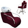 Kit Confort Plus Lavatório + Poltrona fixa Rekints Bullon Bordô Factor - 4