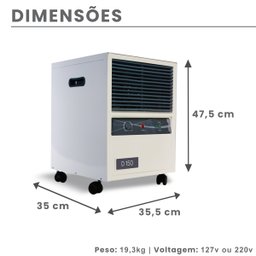 Desumidificador de Ar Antimofo | Desidrat D150 - 110V - 7