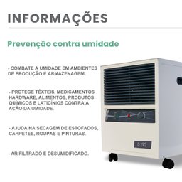 Desumidificador de Ar Antimofo | Desidrat D150 - 110V - 4