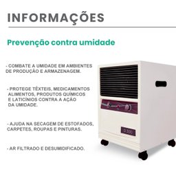 Desumidificador de Ar Antimofo | Desidrat D300 - 110v - 5