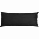 Ver imagem 1 de Travesseiro De Corpo Body Pillow Veludo 40x130cm Preto - Somente capa