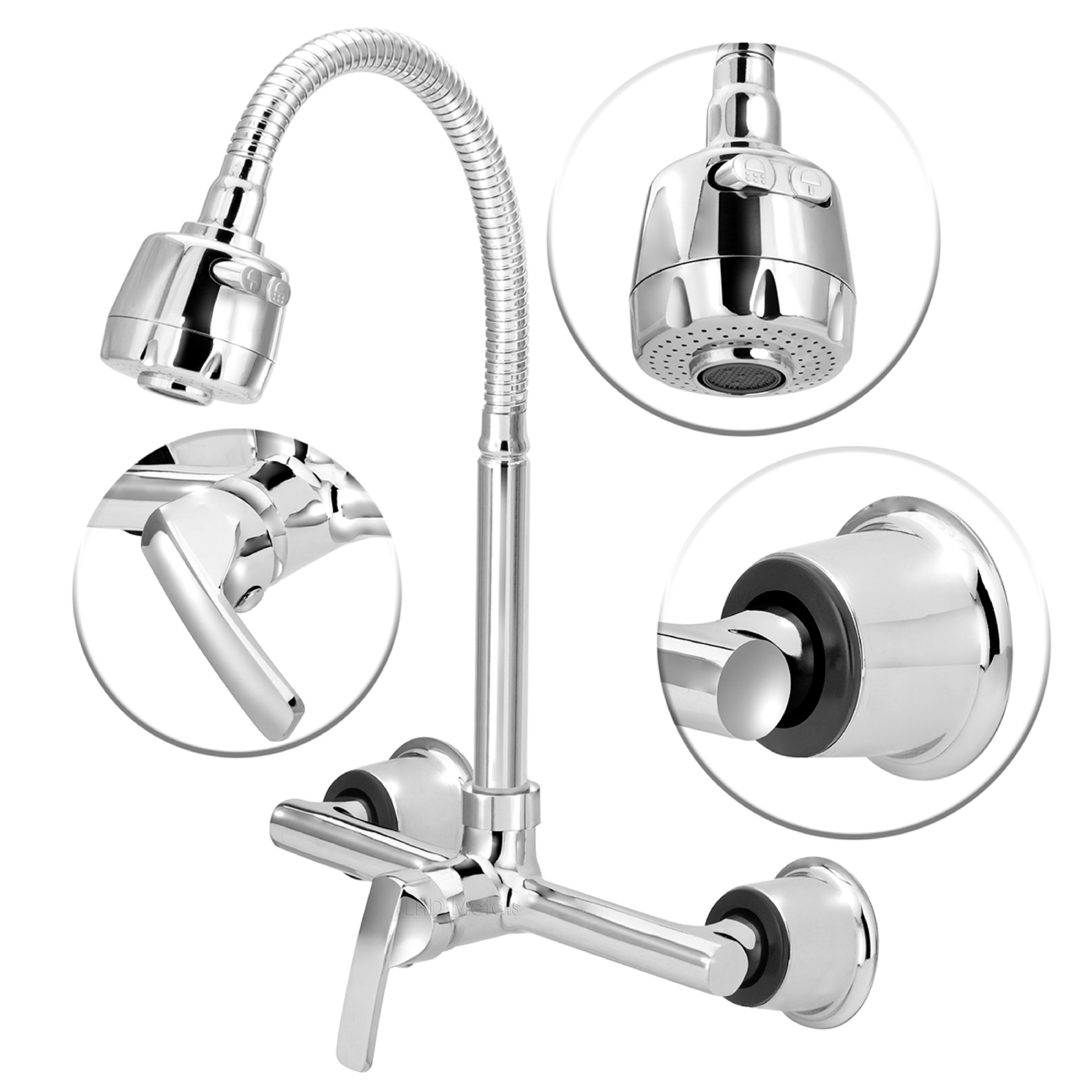 Torneira Misturador Cozinha Gourmet Parede Monocomando Luxo - 2