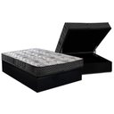 Ver imagem 1 de Conjunto Box Baú Casal: Colchão Espuma Paropas D45 Pasquale Wave Black + Base Crc Suede Black (