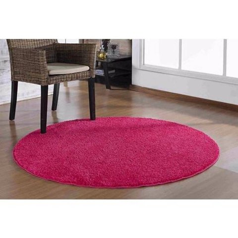 Tapete Classic 1,00M x 1,00M Redondo Rosa Pink