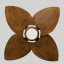Ver imagem 5 de Ventilador de Teto Com Controle Remoto Natuvent Dahlia Led 4 Pás Madeira Imbuia 3000k Branco Quente