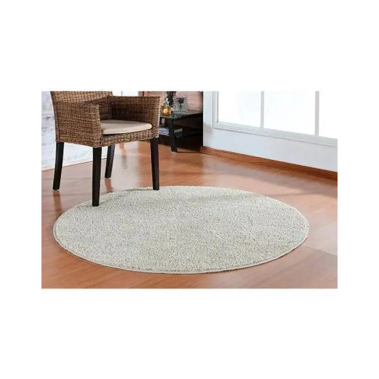 Tapete Redondo Sala Quarto Classic 1,00 x 1,00 - Pérola