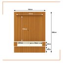 Ver imagem 3 de Painel Ripado para Tv até 75 Polegadas Intense com Nicho 184cm