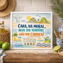 Ver imagem 1 de Quadro Rio de Janeiro Amor Carioca 33x33cm Mold Branca