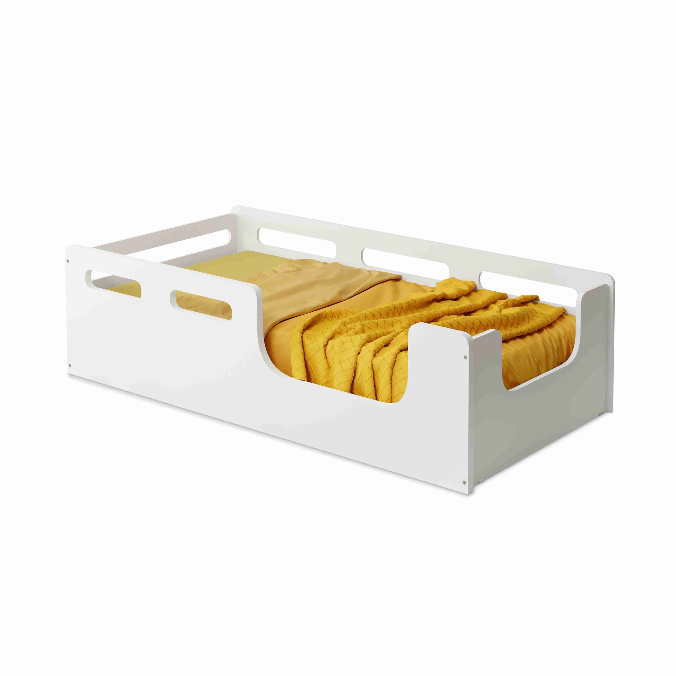 Cama Montessori Juvenil/Infantil Com Colchão Lika Branca - 2