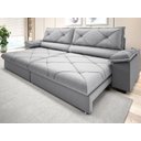 Ver imagem 2 de Sofá com Carregador Usb e Molas no Assento Retrátil Reclinável Nice 2,90m Linho Soft- Netsofas -