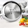 Duxtop Panela Stir-fry Aço Inox Tri-ply 8 para Indução (prata) - 7