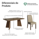 Ver imagem 5 de Conjunto Sala de Jantar Tampo de Vidro 6 Cadeiras Rustic/Imperial Pienza Madesa