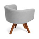 Ver imagem 6 de Poltrona Sala Base Giratória Madeira Arielle Suede D03 - D’Rossi