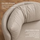 Ver imagem 6 de Kit 2 Poltronas Giratórias com Retorno Estofadas Design Orgânico Lizzy Espresso Móveis